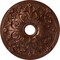 Ekena Millwork Jamie Ceiling Medallion (Fits Canopies up to 3 7/8"), 23 5/8"OD x 3 7/8"ID x 2 1/8"P, Copper Penny CM23JACPS - alternate 1